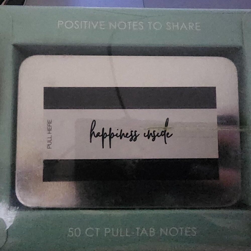 NWT  In Box Happiness Inside Positive Notes to Share  50ct pull-tab notes - Picture 3 of 6